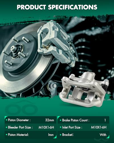SCITOO Rear Driver & Passenger Side Disc Brake Calipers 19B2979 19B2978 - size: Rear[19B2979 & 19B2978]