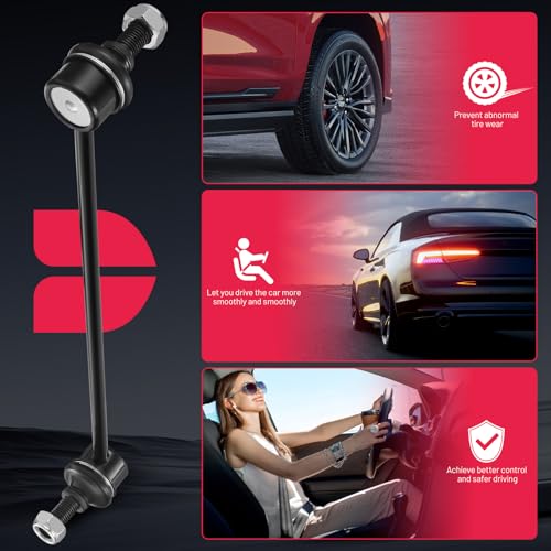 BDFHYK 2Pcs Front Sway Bar Links Stabilizer Bar Links Compatible with Buick Enclave 2008-2017, Compatible with Chevrolet Traverse 2009-2017, Compatible with GMC Acadia 2007-2006, Replaces K750155
