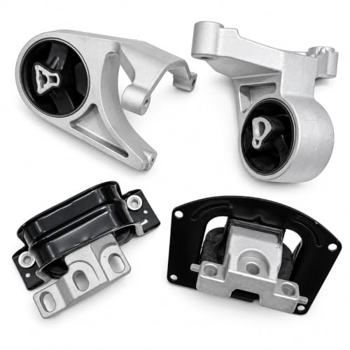 Engine Motor Trans Mount 4X Set fit for 2001- 2005 2006 Chrysler Sebring, Dodge Stratus 2.4, 2.7L Sedan Replace A3034 A2841HY A3049 A2842HY 4593383AA 4573773AB 4593337AB 4573775 VINSYUT - color: for 2001-2006 Chrysler Sebring Dodge Stratus Sedan