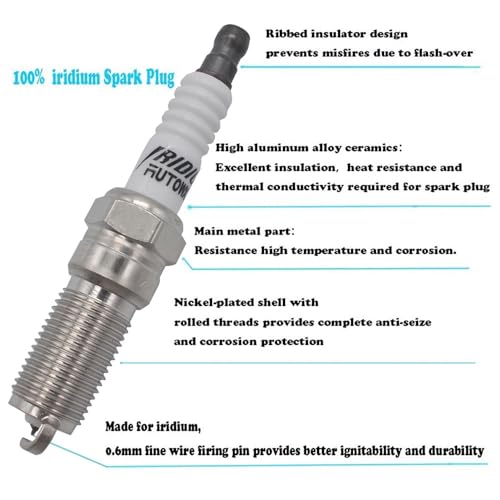 Autowxjq Iridium Spark Plug 16pcs Replace Ford F-150 F-250 F-350 E-350 Super Duty 6.2L 6.7L 7.3L V8