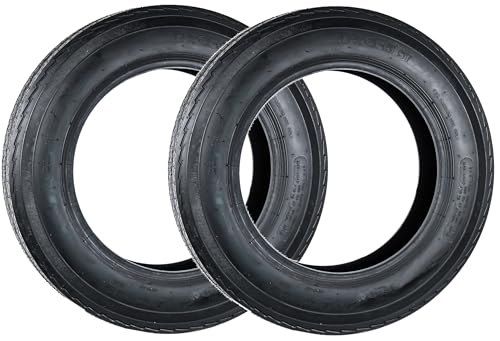 eCustomrim 2-Pack 4.80-12 480-12 12 Inch 6-Ply Bias Trailer Tire Load C