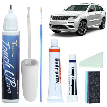 PW7 GW7 Bright White Touch Up Paint for JEEP Match Paint Scratch - color: Fit for JEEP Bright White (PW7 GW7)