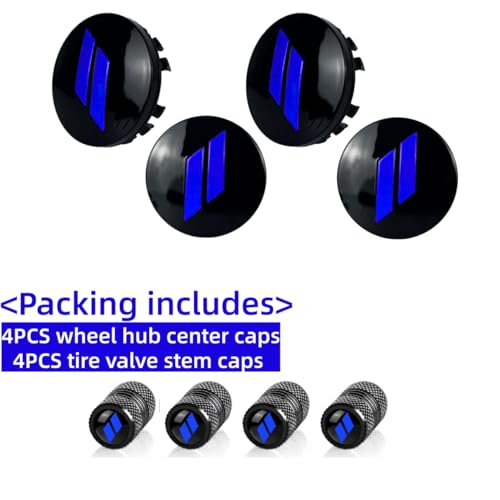 4Pcs Wheel Center Cap 63mm/2.5 inches Compatible with Dodge(Blue) - color: blue