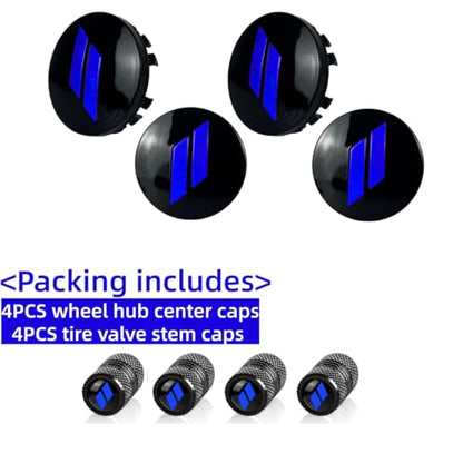 4Pcs Wheel Center Cap 63mm/2.5 inches Compatible with Dodge(Blue) - color: blue