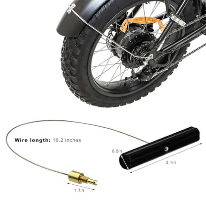 Valve Stem Puller, Tire Valve Stem Fishing Tool Puller with Core Remover, Tire Maintenance Tool for Installing Inner Tubes & Rim Locks on Dirt Bike ATV UTV Motorcycle