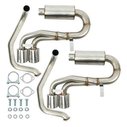 PHILTOP Cat-Back System Fit for 1997-2004 Chevrolet Corvette - size: 1997-2004 Chevrolet Corvette