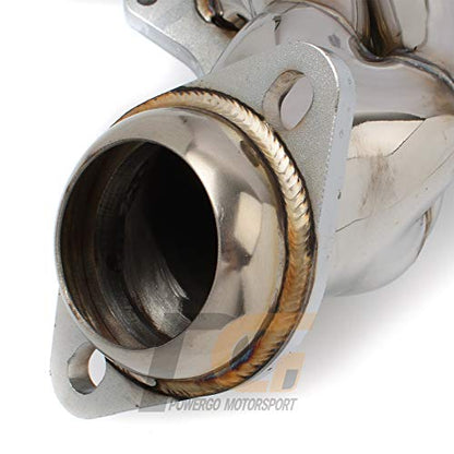 Exhaust Headers 1-5/8 in. Stainless Steel Polished Finish for 2004-2010 F-150 F150 XL XLT FX4 Lariat Pickup Truck 5.4L V8