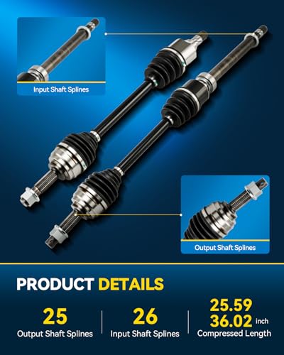 PHILTOP Front Axle Shaft Assembly for Nissan 2007-2012 Versa 1.8L Manual - color: Front, size: Versa 2007-2012