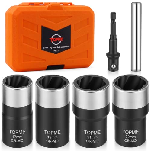 6PCS Lug Nut Removal Tool, Locking Lug Nut Removal Tool
