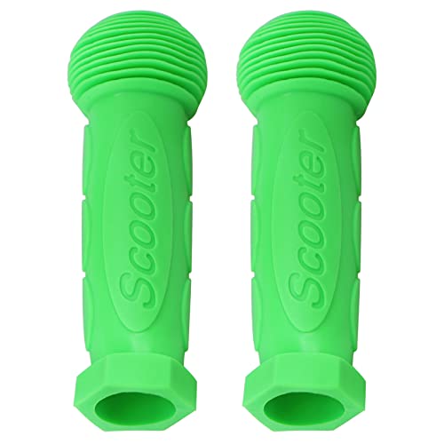 Kids Scooter Handle Grips Replacement Handlebars for 2/3/4 Wheels Child Kick Scooters Bike Rocking Car Push Cart, 9 Color Available, 2-Pack - color: Green