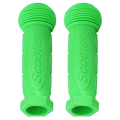 Kids Scooter Handle Grips Replacement Handlebars for 2/3/4 Wheels Child Kick Scooters Bike Rocking Car Push Cart, 9 Color Available, 2-Pack - color: Green