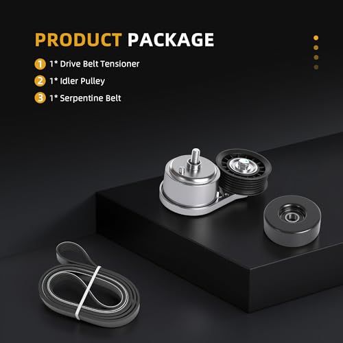 Belt Tensioner Serpentine Belt Idler Pulley Kit for Chevy C1500/C3500 96-00 - size: for K1500/K2500/C1500 1996-2000