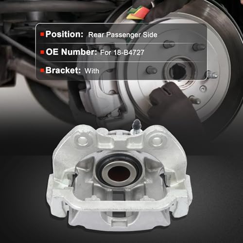 cciyu Rear Right Disc Brake Caliper Assembly w/Bracket 18-B4727 - size: Rear Right[18-B4727]