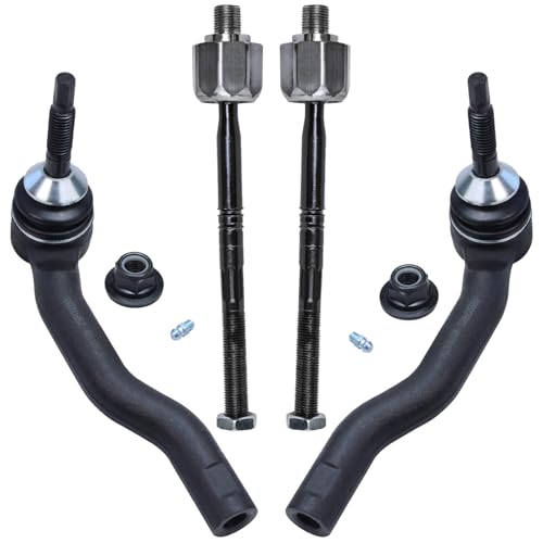 Detroit Axle - Front Inner & Outer Tie Rod Ends Replacement for 2016 2017 - size: 4S50283/group