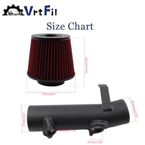 High-performance Cold Air Intake Kit Aluminum 3inch Pipe Compatible with 2018-2022 Honda Accord 2.0L Turbo