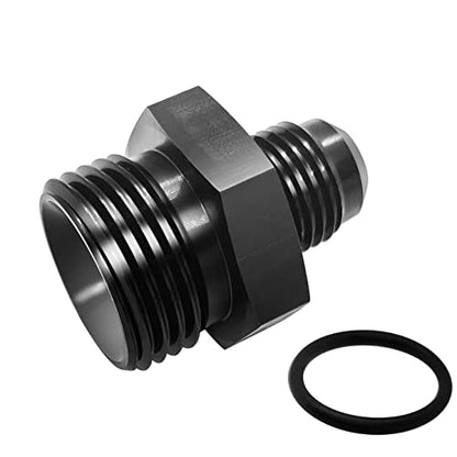 6AN Male Flare to 8AN Male Fuel Pump Rail Fitting Aluminum Hose Adapter with AN8 O-ring Boss ORB - size: 6AN to 8AN orb