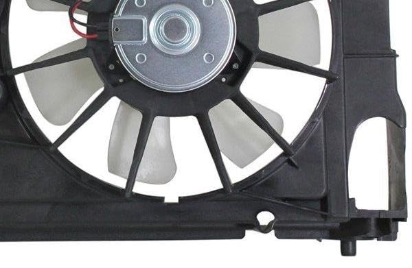 Sunbelt Dual Radiator And Condenser Fan Assembly Compatible with Lexus, Toyota CT200h, Prius, Prius Plug-In, Prius V 2010-2017 1.8L TO3115159 OE# 1671137040-PFM