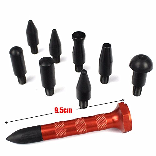 SOTRLO Paintless Dent Repair Rods Kit Hail Damage Repair Dent Removal Kit Dent Puller with Hammer and Tap Down