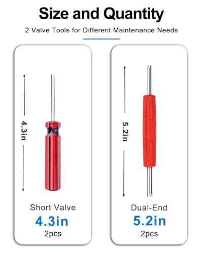 Riseuvo 36Pcs Tire Valve Stem Removal Tool Kit