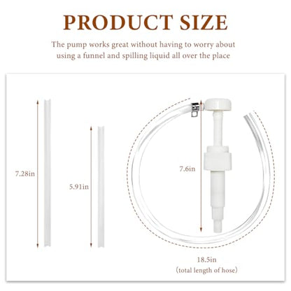KVAEY 4 CC Fluid Pump for Quart Bottles, Automotive Quart Bottle Hand Pump with Flexible Tube, Fluid Pump Transfer Gear Oil Transmission and Differential Fluid, Car Accessories (10 CC) - color: 10 CC