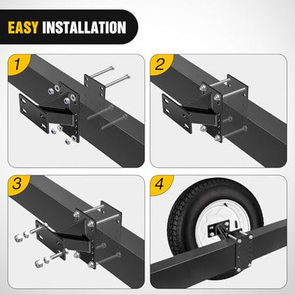 Nilight Spare Tire Carrier Fits 4 & 5 & 6 Lugs Wheels 150 Lbs - color: 4-Hole Design Spare Tire Carrier