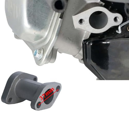 JMCHstore Aluminum Racing Performance Intake Pipe Inlet Manifold for Coleman CT100U CC100X 98cc for FRP GMB100 Mini bike, for Predator 79cc 154F 3Hp Engine,SK100 CK100-S Go kart, Massimo MB100