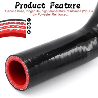 90 Degree Elbow 1 inch(25mm) Silicone Coupler Hose 4-Ply - size: ID 1"