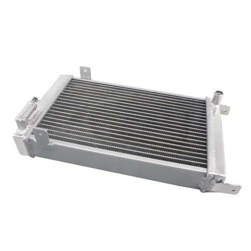 3 Row Aluminum Radiator for Go-Kart Karting Gearbox Shifter Karts Kart MT, Full Performance Aluminium Radiators, Automotive Replacement Radiator