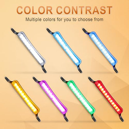 LivTee License Plate Light, Extremely Bright LED License Plate Lights Assembly for Trailer UTV ATV Truck RV Boat, Amber - color: Amber