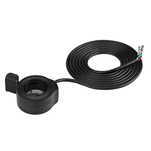 Ebike Thumb Throttle, 7/8in (22mm) Universal Thumb Throttle Speed Controller for Electric Bikes Scooters, 24V 36V 48V 60V 72V