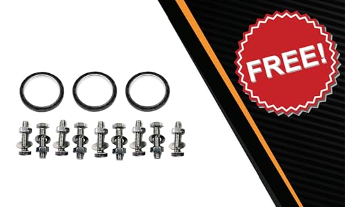 Exhaust Front Flex Y-Pipe Compatible for 2003-2007 Honda Accord 3.0L | Stainless Steel | Northeastern Exhaust | Free Gaskets and Bolt Kit Included | Direct-Fit Replacement