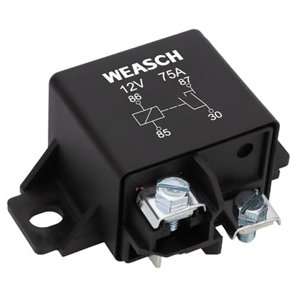 2Pack 0332002168 Normal Open Power Relay, 12V 75A, Applies to Starter Relay V23232-D0001-X001