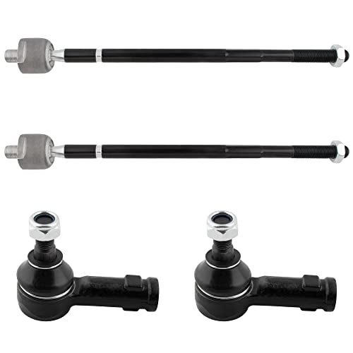 BOXI 4pcs Front Inner Outer Tie Rod Kit Fit for Mitsubishi Outlander 2007 2008 2009 2010 2011 2012 2013 2014 2015 2016 2017 / for Mitsubishi Lancer 2009-2017 | EV800638 ES800471