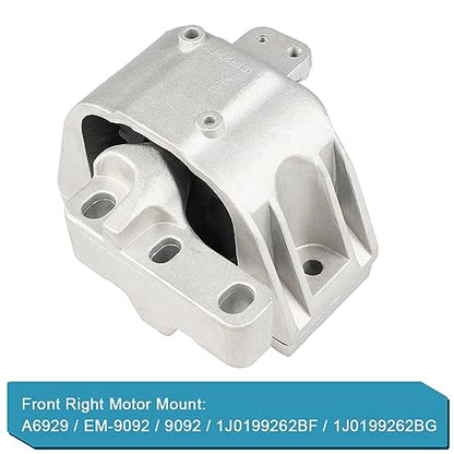 Engine Mount Trans Motor Kit Replacement for Volkswagen Beetle 1.8L 2.0L - size: 3PCS-Compatible with OE# A6929 A6930 A6935