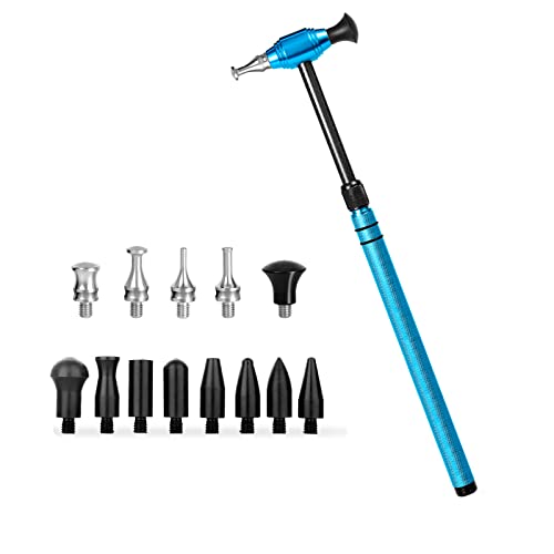 WHDZ Paintless Dent Repair Tools Dent Removal Hammer Double-Faced Car Dent Repair Leveling Hammer Telescopic - color: Blue