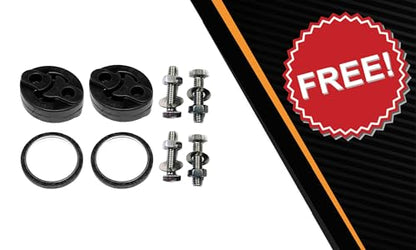 Exhaust Resonator Pipe Compatible for 2002-2006 Toyota Camry 2.4L | Stainless Steel | Northeastern Exhaust | Free Gaskets, Hangers, Clamp, and Bolt Kit Included