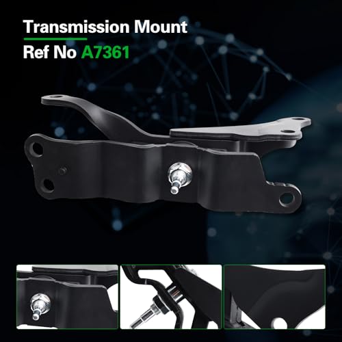 Engine Motor Transmission Mount Kit Compatible with Altima 2007-2012 - size: A4355HY A4356HY A7362 A4365HY A7363 A7361