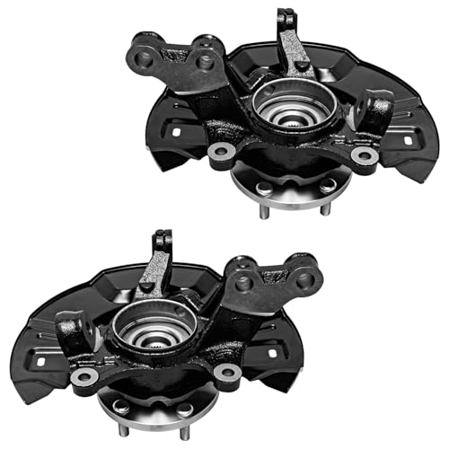 Detroit Axle - AWD Front Steering Knuckles & Wheel Hub Bearings Lower - size: 4CU47840/4PC