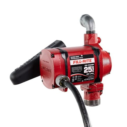 Fill-Rite 12/24V DC 25 GPM Fuel Transfer Pump - Energy-Efficient Fuel Transfer Pump for non stop Operation - Pump Only - NX25-DDCNB-PX - style: Pump Only (Bung)