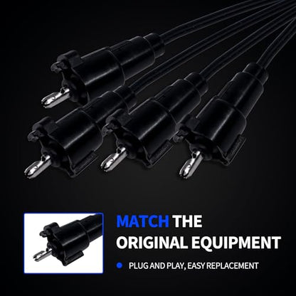 Ignition Spark Plug Wires Set Replacement for NGK (8916) RC-TE58 - style: RC-TE58