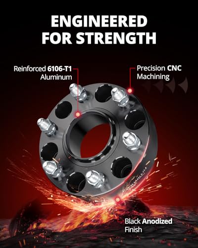 EVIL ENERGY 6x5.5 Wheel Spacers 2", 77.8 mm Bore Hubcentric M14x1.5 Studs - size: 2 inch