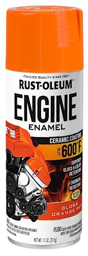 Rust-Oleum Automotive Engine Enamel Spray Paint, Gloss Orange Red - color: Gloss Orange Red, size: 11 Ounce (Pack of 1)