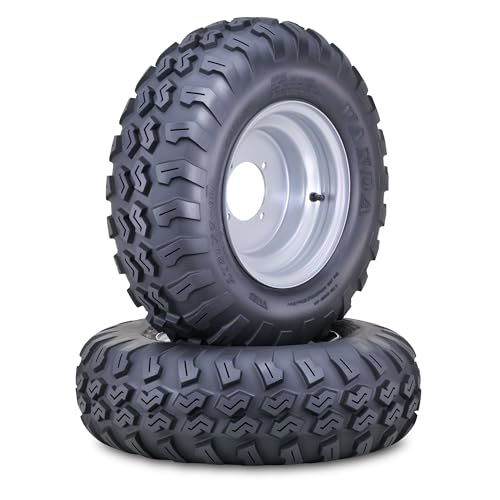 WANDA 21x7-10 ATV Tire Wheel w/ 4X110mm PCD 2+3 offset Silver Rim 10237,S2 - size: 4x110mm 2+3 wheel