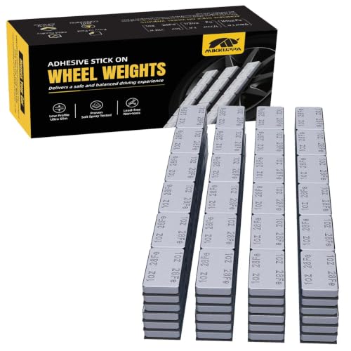 MIKKUPPA 1oz Adhesive Stick on Wheel Weights Chrome, 144oz/Box - color: Chrome, size: 144 PCS