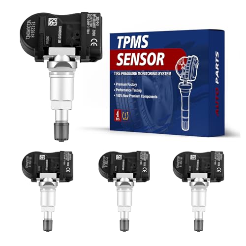 Pre-Programmed Tire Pressure Monitoring Sensor Fit for Chevy Colorado 2007-2012/ Gmc Canyon 2007-2012, for Hummer H3 2006-2010, for Isuzu i-290 i-370 2007 2008, 4PCS 315MHz OE-15122618