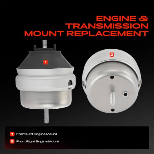 A-Premium Set of 2 Engine Motor Mount Kit Compatible with Volkswagen, Audi