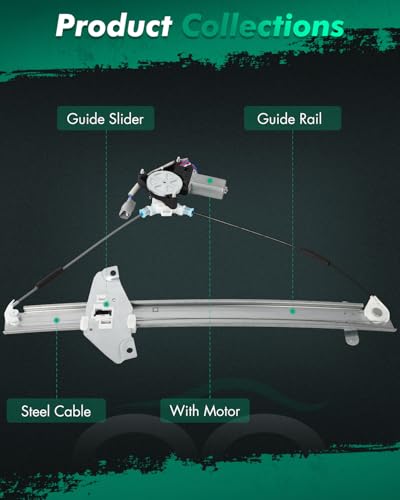 SCITOO Front Left Power Window Regulator with Motor Fit for 1996-2000 for Toyota RAV4, 741-134 - size: 741-134 | Front Left