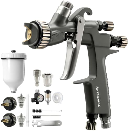 Tilswall Pinto LVLP Spray Gun for Automotive, Premium Kit - color: Gray