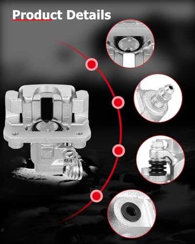 cciyu Rear Right Disc Brake Caliper Assembly With Bracket 18B4824 - size: Rear Right[18B4824]