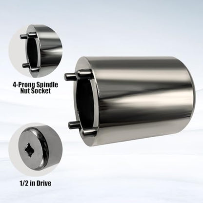 Axle Nut Socket, Spindle Nut Socket 1/2 in Drive, Axle Nut Tool J-37763